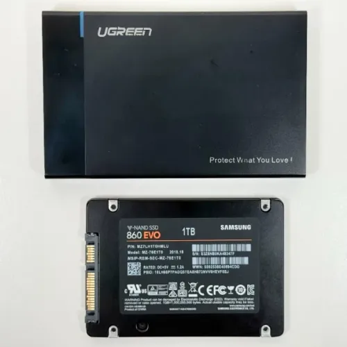 NOVO - SSD Externo 1 TB Samsung 860 Evo 550 MB/s USB HD Portatil Camera Foto Filmagem