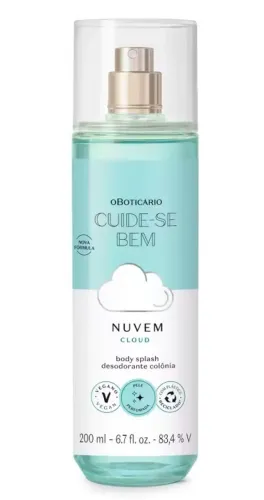 Body Splash Desodorante Colônia Cuide-se Bem Nuvem 200ml - O Boticário