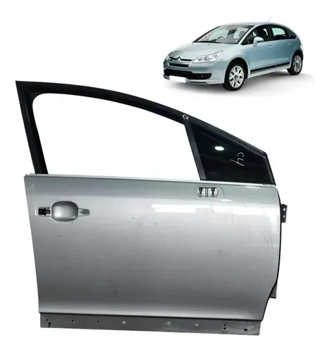 Porta Citroen C4 Pallas 2008-2013 Dianteira Direita Detalhe Dianteira Direita Prateado
