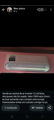 Vende se central de ar Electrolux 