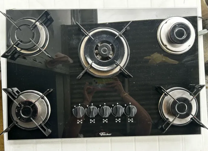 Cooktop Fisher 5 bocas tripla chama
