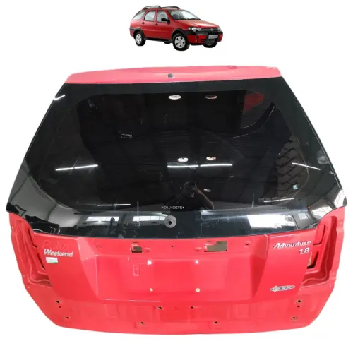 Tampa Traseira Fiat Palio Weekend Adventure 2005 2006 2007 Vermelho