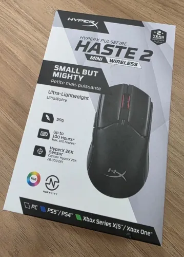 Mouse Gamer Sem Fio HyperX Pulsefire Haste 2 Mini - Novo C/ Garantia 2 Anos