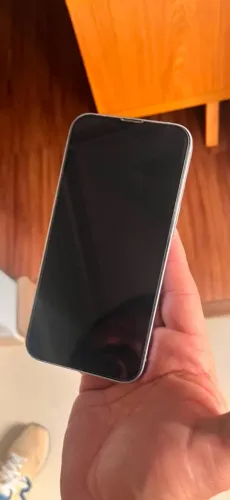 iPhone 14 azul *tela traseira Quebrada*