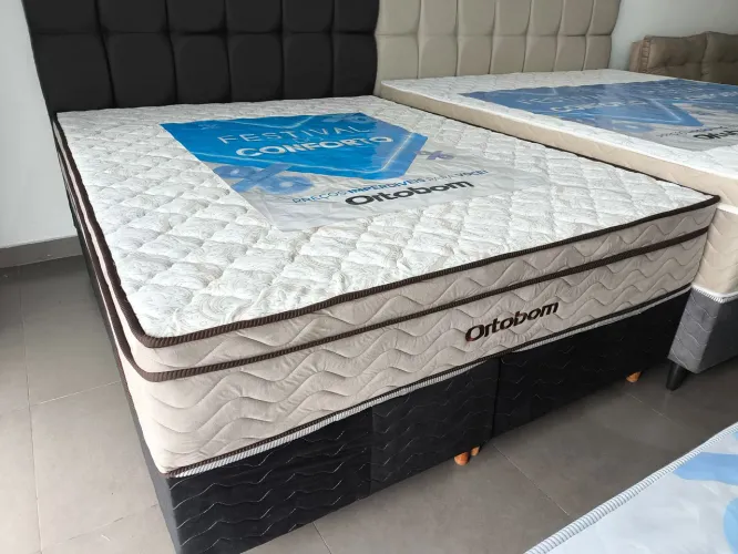 CAMA QUEEN ORTOBOM LINHA DE LUXO