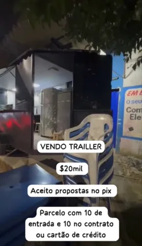 TRAILLER DE LANCHES TRUCADO