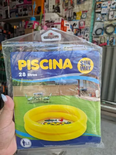 Piscina 28 litros redonda inflável nova sun way