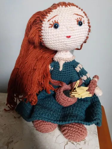 Princesa Mérida (Valente) em Amigurumi.