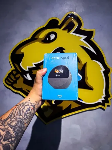 ALEXA ECHO SPOT - NOVO LACRADO - SOMOS LOJA - TEMOS GARANTIA