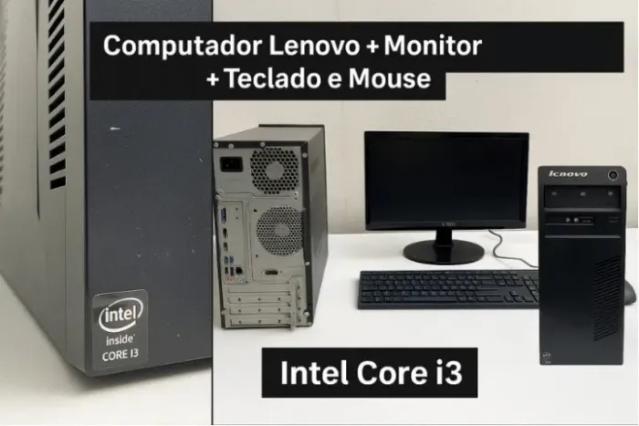 Kit Computador Lenovo G4/8GB/ HD500GB SATA + Monitor + Teclado e Mouse