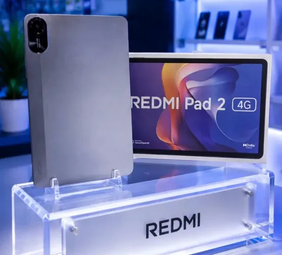 Tablet Xiaomi Redmi Pad 2 4G 256GB + 8GB RAM CINZA GRAFITE LACRADO CHIP CAPA E PELÍCULA