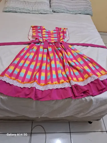 Vestido junino veste de 9 a10 anos