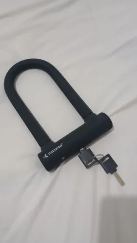 Cadeado em U-Lock Para Bicicleta Moto Portas com chave Reforçado Calypso