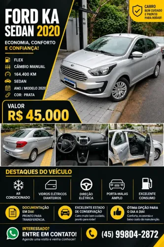 Ford KA+ Sedan 1.0 Tivct Flex 4P 2020