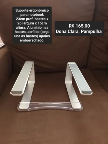 Apoio ergonômico alumínio para notebook