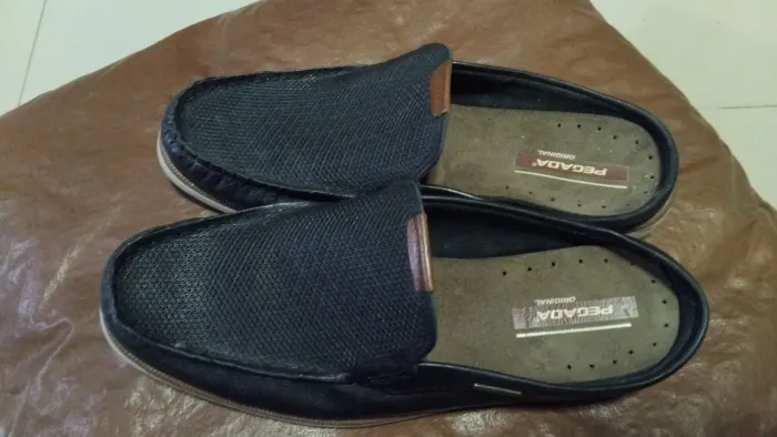 Mocassim Pegada Mule Em Couro Masculino Original número 43