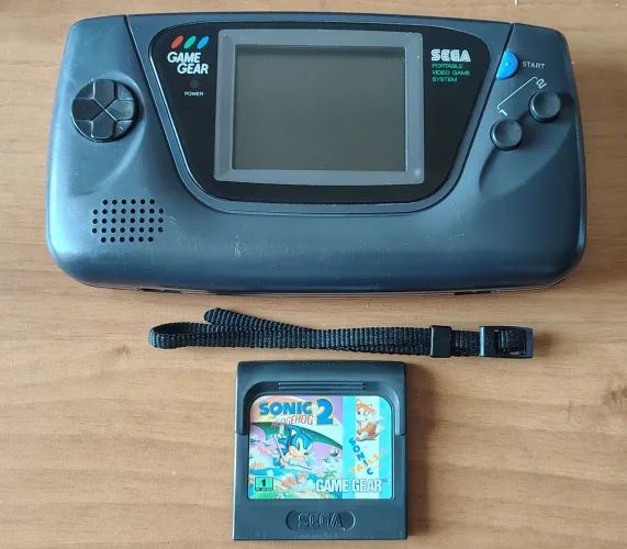 sega game gear com tela lcd + jogo