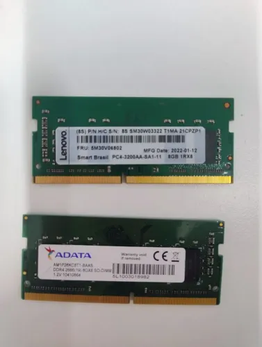 16 GB Memória Ram DDR4 P/ NOTEBOOK (2X8GB)