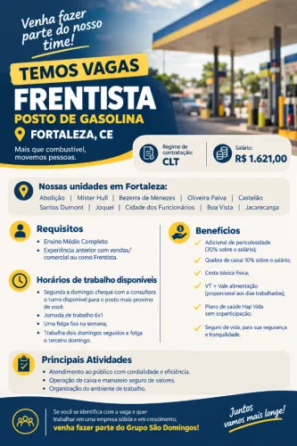 Frentista Postos São domingos