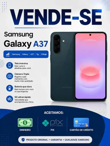 Celular A37 novo