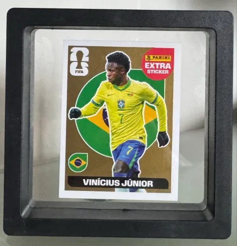 Figurinha Extra Panini Vini Júnior Gold Legend Copa 2026