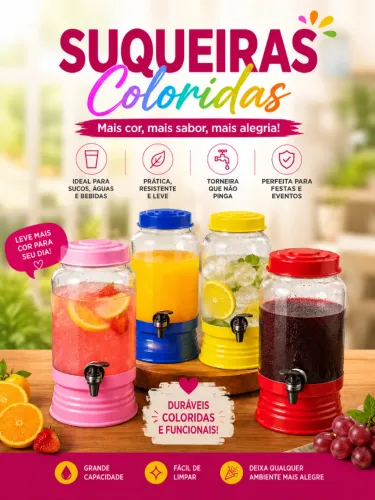 Locação de Suqueiras Coloridas
