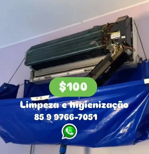 Limpeza ar condicionado $100