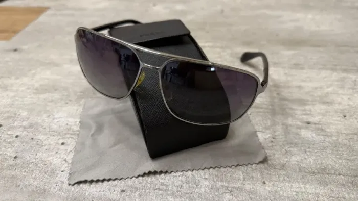 óculos de sol prada original modelo sps54o cor prata