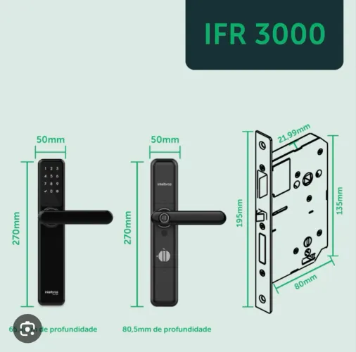 Fechaduras Digitais de Embutir Intelbras IFR 3000