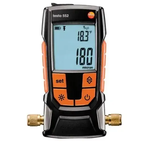 VÁCUOMETRO DIGITAL TESTO 552 COM BLUETOOTH- REFRIGERAÇÃO 