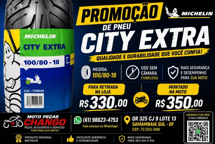 Promoção de pneus pra motos