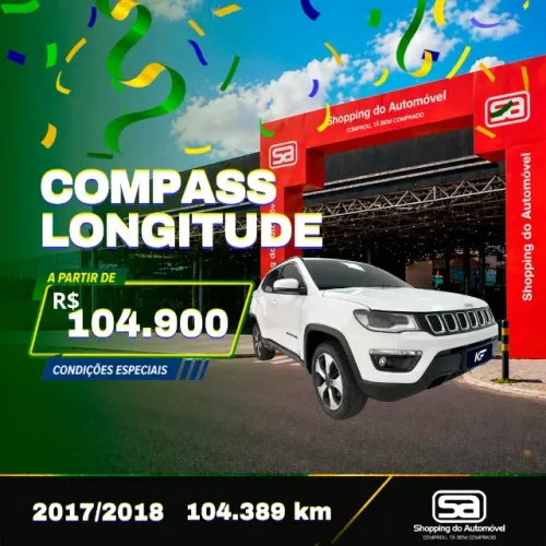 Jeep Compass Longitude 2.0 4X4 Dies. 16V Aut. 2018