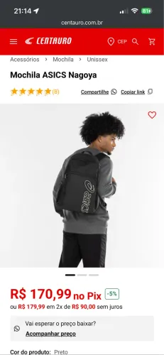 Mochila Asics Nagoya