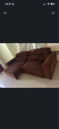 Sofá retrátil, 4 lugares, 2,70m