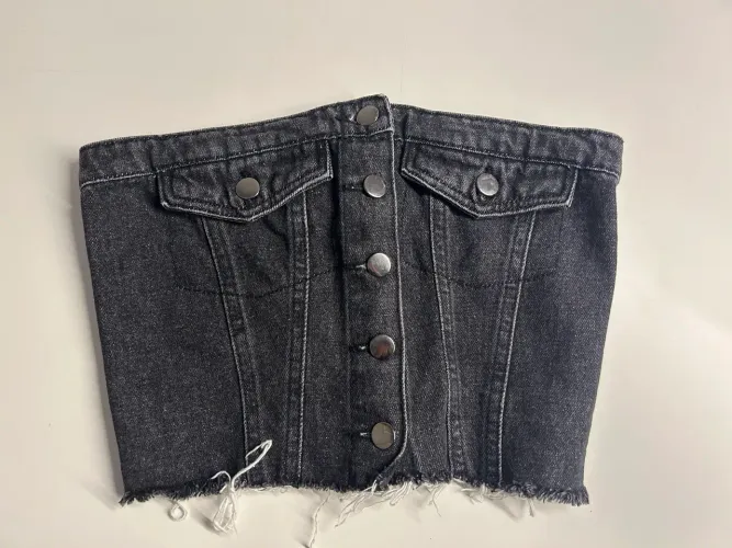 Top Tomara que caia Jeans