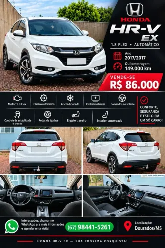 Honda HR-V EX 1.8 Flexone 16V 5P Aut. 2017