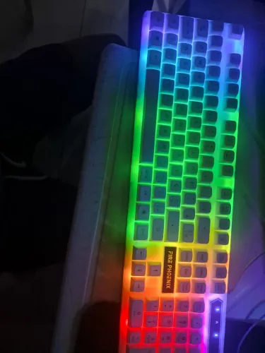 teclado semi mecanico com led