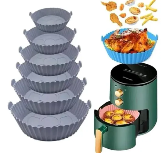 Kit 6 formas de silicone para Air Friyers