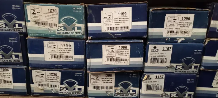 Lote 100 jogo pastilha de freio novo syl modelos variados