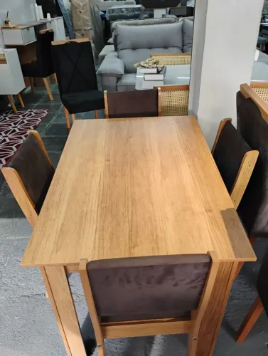 Mesa de jantar 4 lugares mdf