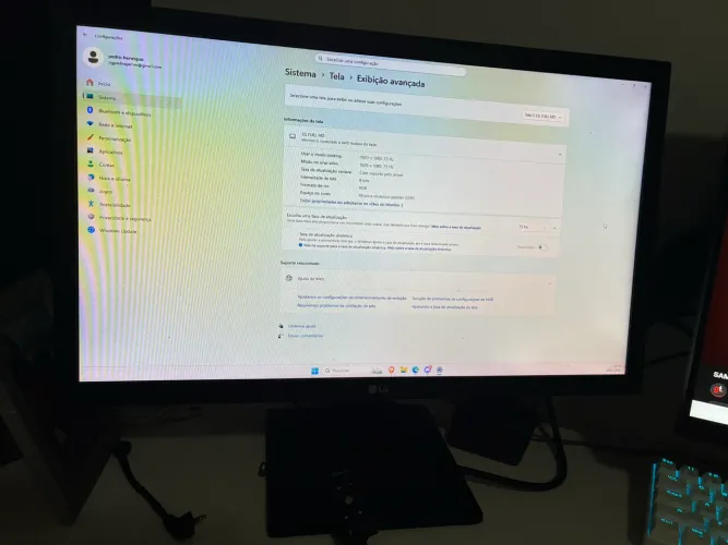 Monitor LG 75hz