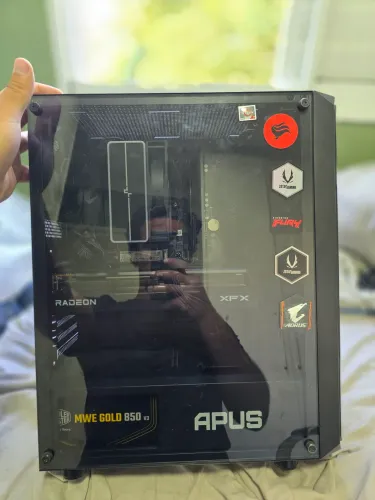 Pc gamer R 5 5800x3d, rx 9060 xt 16gb, 2x8 3600 mhz cl 16, fonte 850 w gold CM