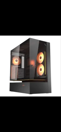 GABINETE GAMER COUGAR CFV235, ARGB, MID-TOWER, LATERAL DE VIDRO, COM 2 FANS, PRETO