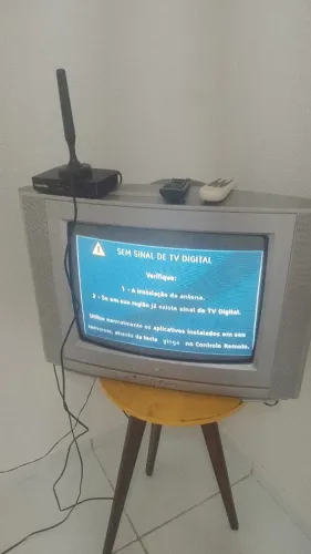 Tv de tubo 29 polegadas com controle, antena e aparelho à venda!