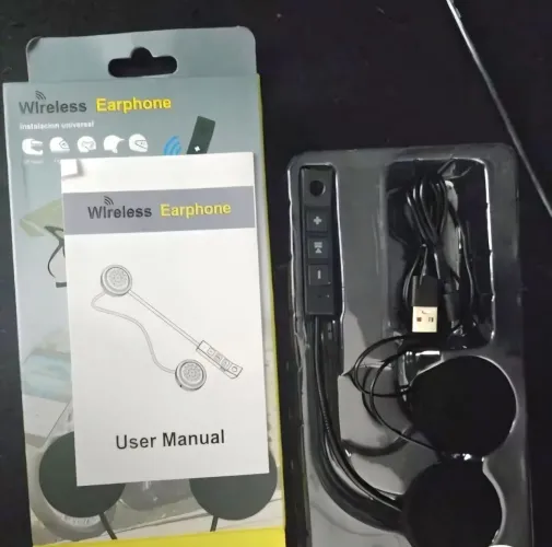 Fones Para Capacete C/Microfone e Controle