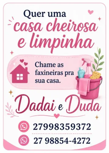 Ofereço meus serviços de faxina e diarista