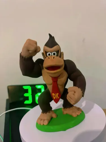 Boneco Action Figure Donkey Kong 13cm - Impressão 3D 