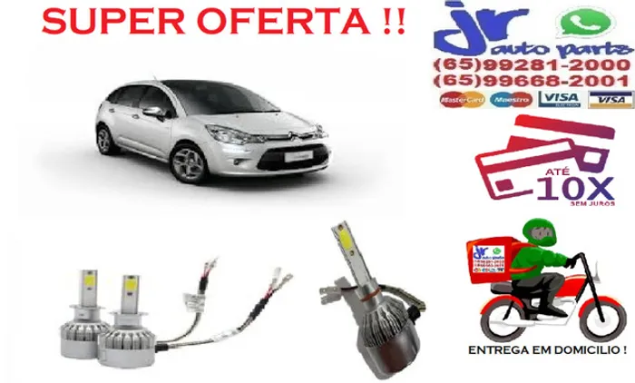 Lampada Ultra LED (Milha)Citroen C3 6000K 12V 24V