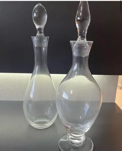 Garrafas licoreira de cristal com tampa