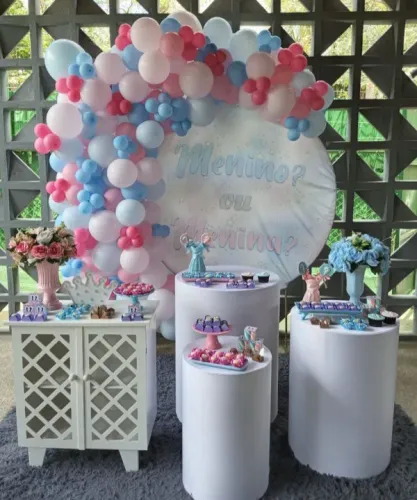 Decoração chá revelação 